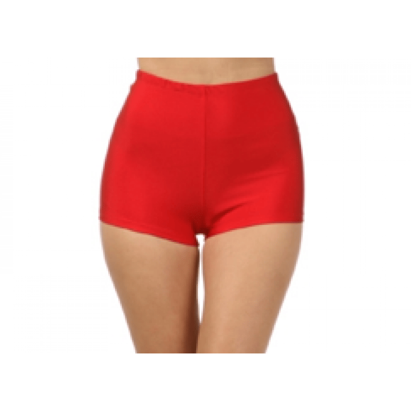 Red store spandex shorts